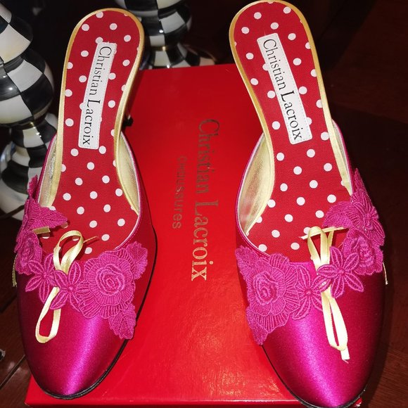 VINTAGE CHRISTIAN LACROIX SHOES - Picture 1 of 6